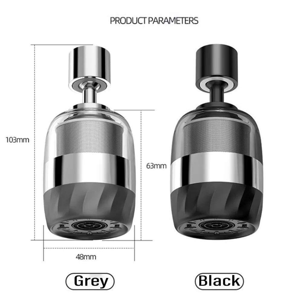 Universal 360° Rotate Kitchen Faucet Extender Filtrated Water Quality Faucet Anti-Splash Kitchen Washbasin Bubbler Nozzle
