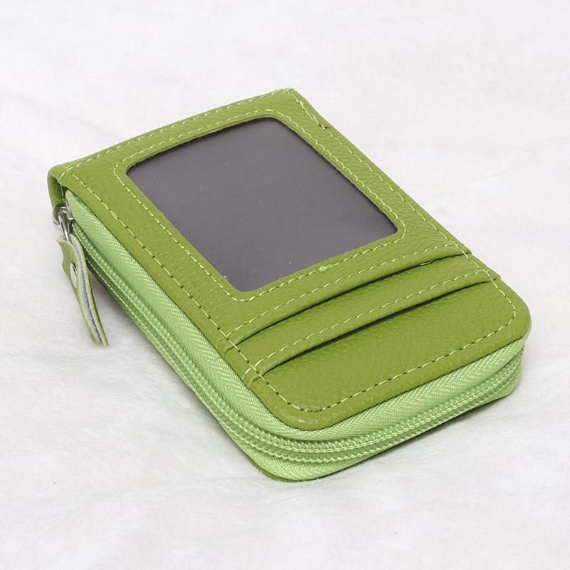 Multi-Color Anti-Theft Zipper Card Holder Wallet
