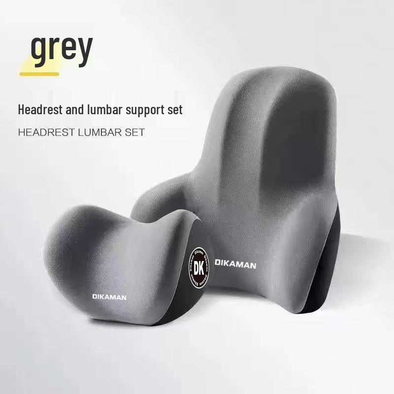 Car Headrest: Premium Memory Foam Neck & Waist Support Cushion for Drivers