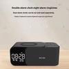 15W wireless charging Dual alarm clock home Bluetooth speaker with night light Bluetooth subwoofer temperature display FM/TF/AUX