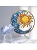Sun and Moon Light Catcher, ideal for religious themes, living rooms, gardens, housewarming gifts, and holiday gifts,