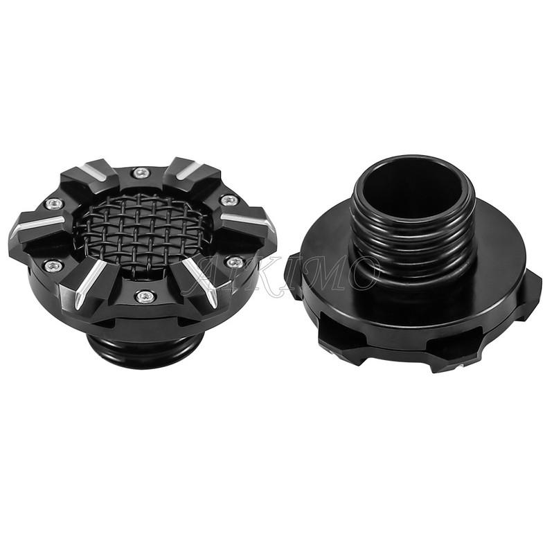 Motorcycle Mesh Style Low-Profile Vented Fuel Tank Gas Cap with Right-Hand ThreadsTanks For Harley-Davidson Sportsters 1982-2020
