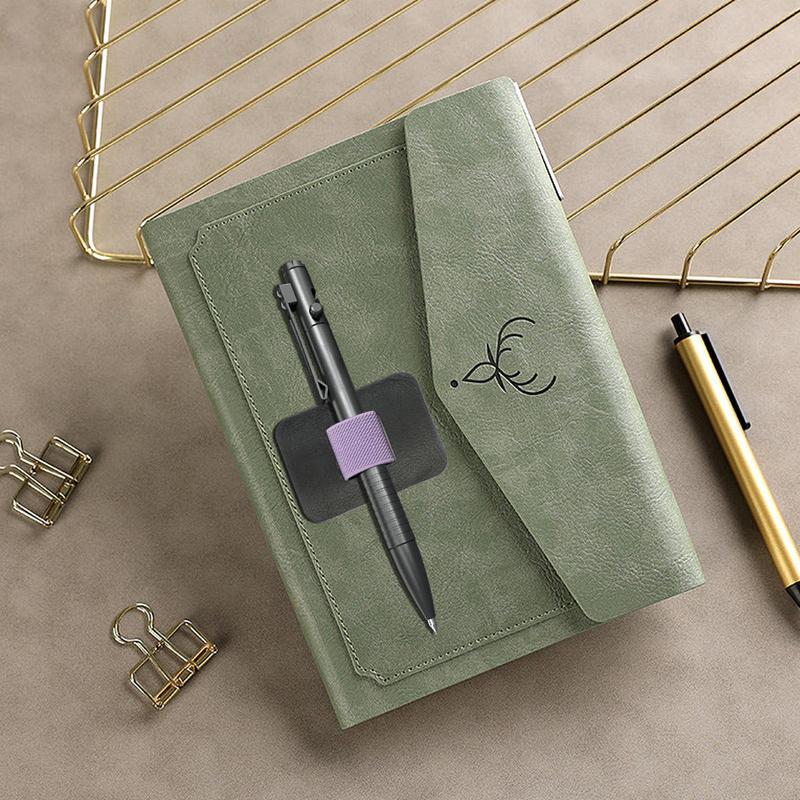 Portapenne elastico Portapenne elastico autoadesivo in pelle PU Portapenne impermeabile per frigorifero Portapenne