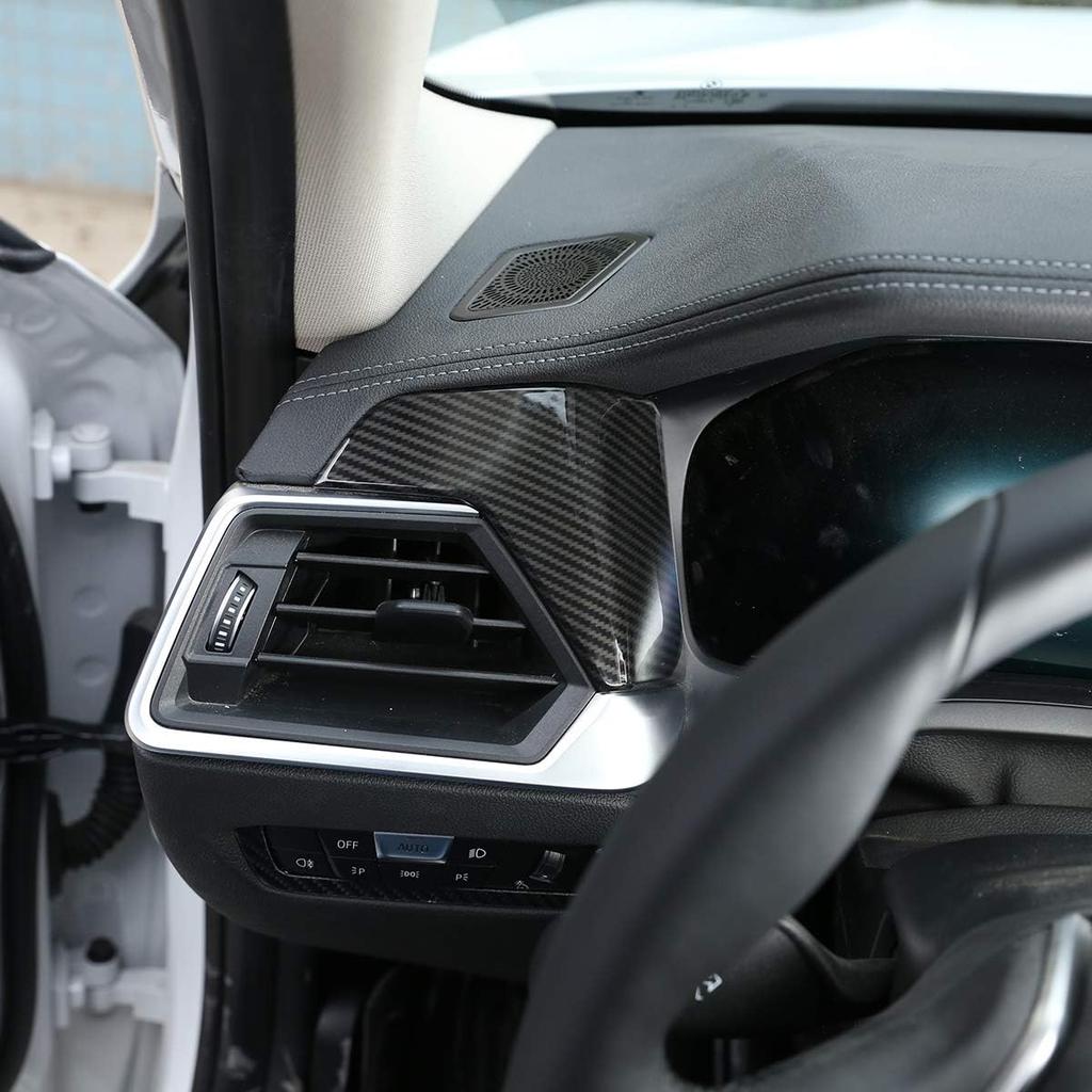 ABS Car Center Console Dashboard Decoration Panel Trim For BMW G20 G28 325li 3 Series 2019 2020 (Carbon Fiber)