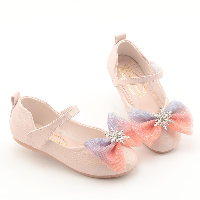

Spring and Autumn Girls Princess Shoes, Children s Silver White Performance Leather Shoes, Little Girls Korean Style Crystal Shoes, Medium and 25Code/16.5cm розовый