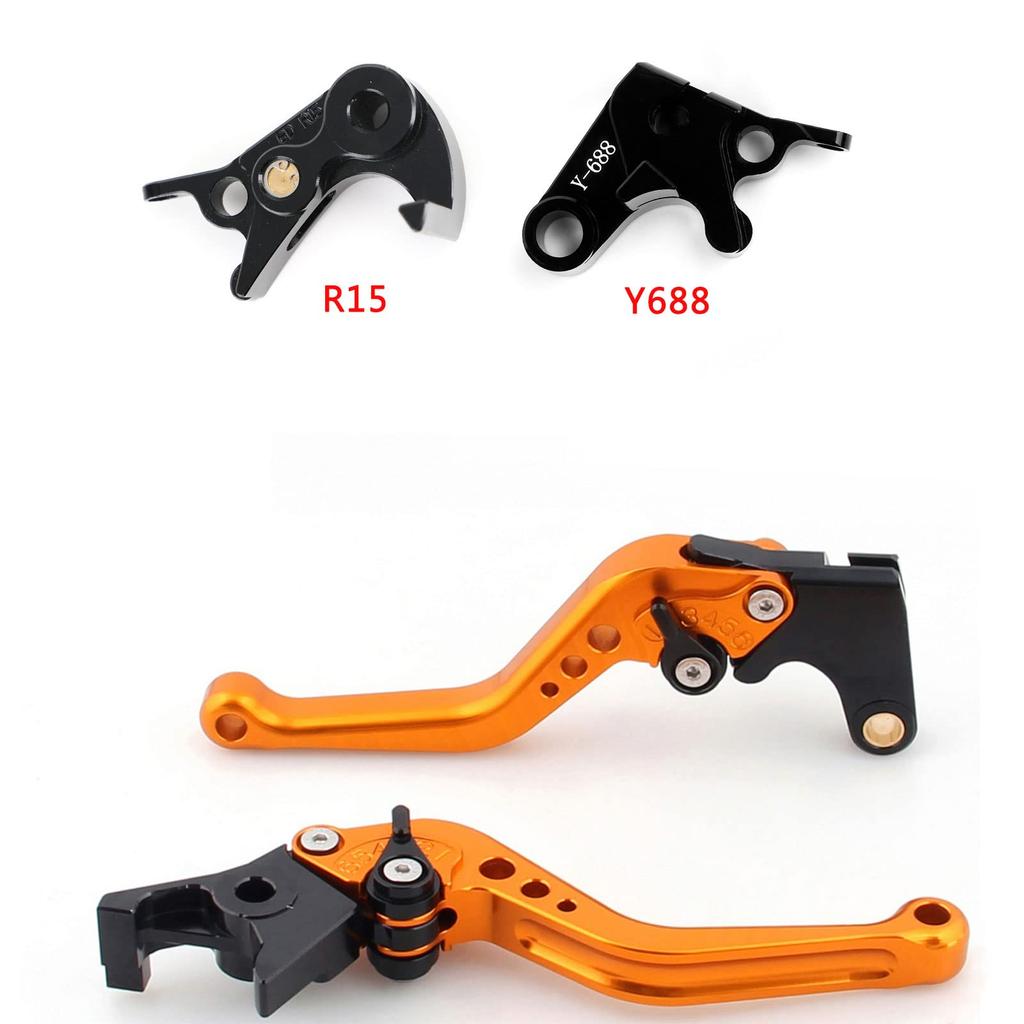 Viprh Motorcycle Short Clutch Brake Lever for Yamaha MT-09 Tracer 900/GT 21-22 YZF R6 17-20 Gold