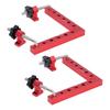 2pcs Aluminum Alloy 90 Degree Corner Clamp Woodworking Positioning Square  For Woodworking Carpenter