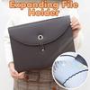 With Labels PU Leather Document Bag Waterproof Accordion File Organizer  School Supplies