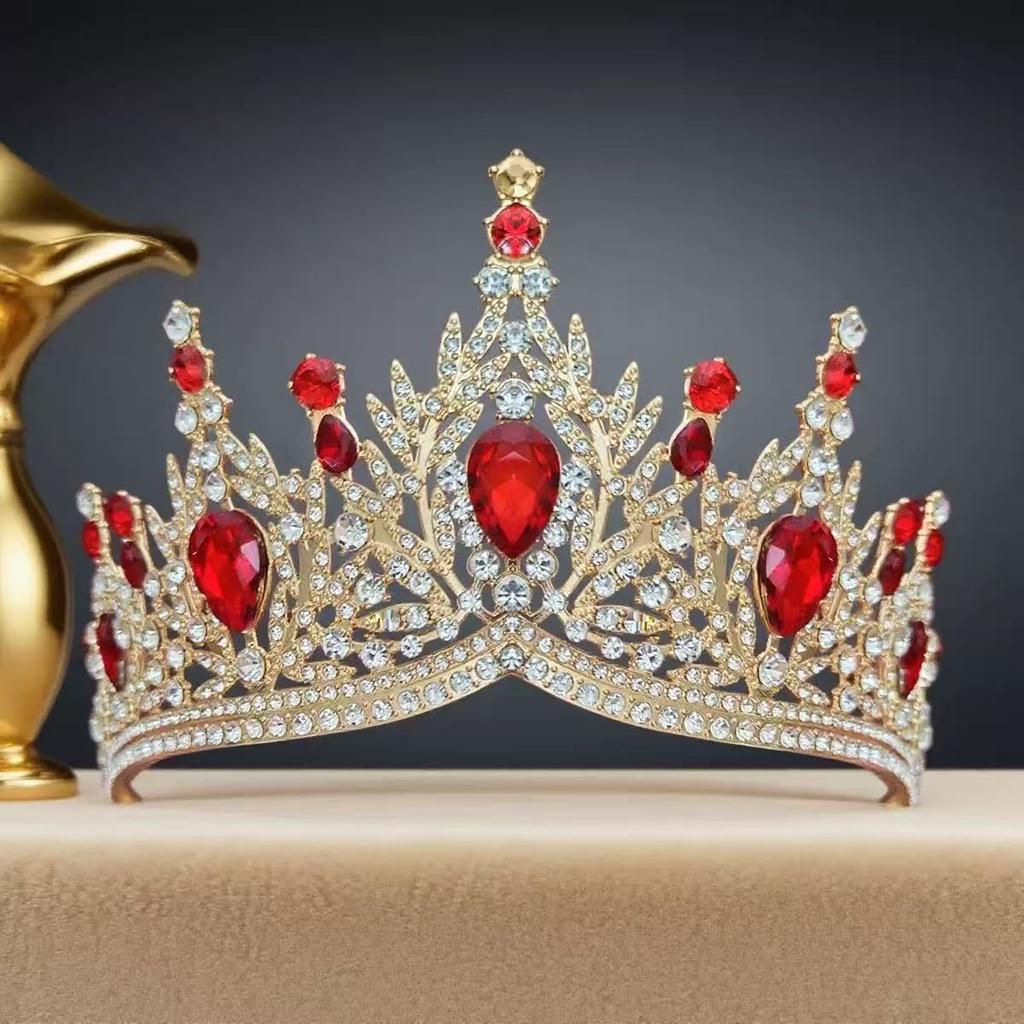 Bridal Crown Beaded Headpiece Crystal Japanese and Korean Wedding Dress Accessories 18th Birthday Wedding Crown Hair Accessories