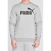 Men's Gray Puma No 1 Crew Sweatshirt, Size M