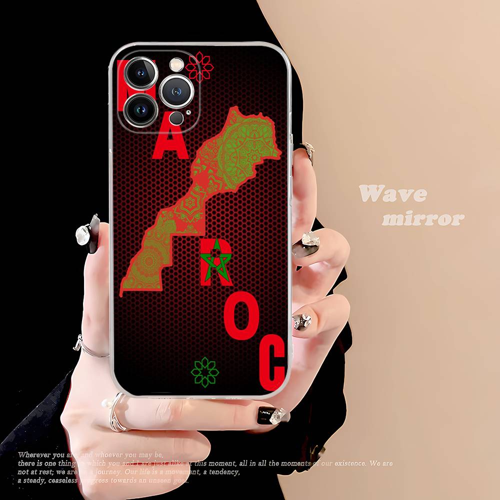 Morocco Map Flag Case For Iphone 17 16 15 Pro Max 11 12 13 14 Pro Plus Phone Cover iPhone 11