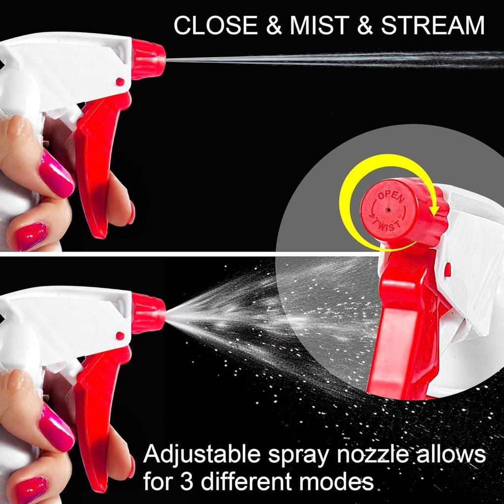 Empty spray bottles 500ml Plant watering spray bottle Large Capacity Sprayer bottles for Cleaning Solutions Plants With Adjus