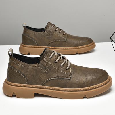 Genuine Leather Mens Shoes Italian Brand Handmade Casual Sneakers Lace Up Outdoor Oxford Shoes Business Man Wedding Dress Shoes