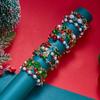 Layered Christmas Bracelet Set Multicolor Stackable Bracelets Vintage Beaded Hand Chain  Daily Use