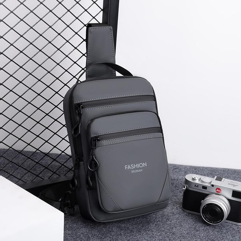 Large Capacity Waterproof Waist Bag for Men – Wear-Resistant Oxford Crossbody Chest Pack with Anti-Theft Design