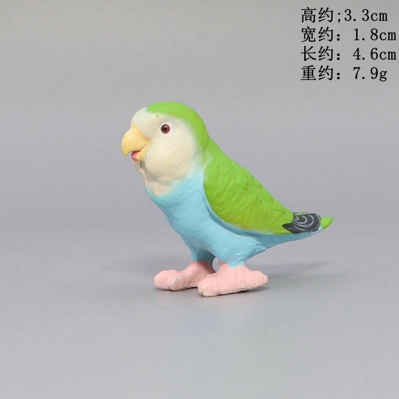 Simulation Papagei Miniatur Landschaft Ornament Sittich Modell Rasen Figur Künstliche Vogel Hause Dekorative Figuren Vogel Dekor
