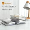 ZASA Transparent Storage Box, A4 Size Compatible, Clear Organizer Case, Stackable, with Lid, Document Storage Case, Clear Document Storage Box, A4, fo