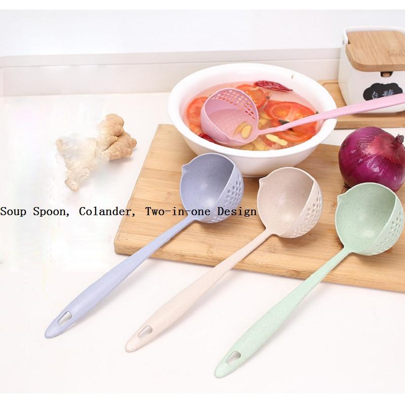Cheap Kitchen Accessories 2 In 1 Long Handle Spoon Creative Tool Spoon
