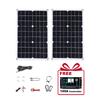 (U.S Stock ) SOECOPO Portable Solar Panel Kit 2* 18W - 500W Photovoltaic Panels for Camping Free 100A Controller USB Home Balcony 4