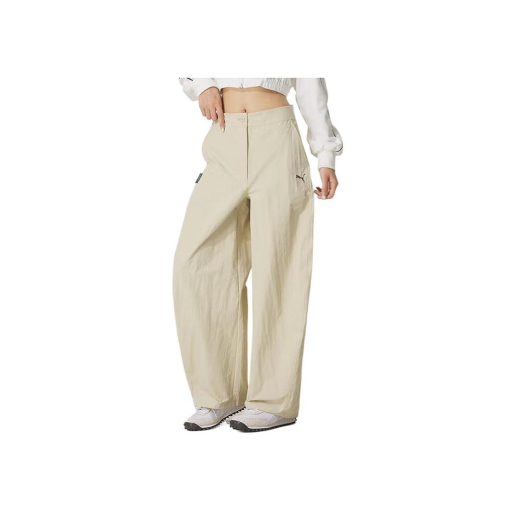 New PUMA Casual Pants Women's Beige 634800-91