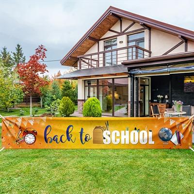 1 Stück Dekoration für die Schulanfangssaison für Schüler – Hofdekoration, Flaggenziehen, Eröffnungssaison, Partybanner