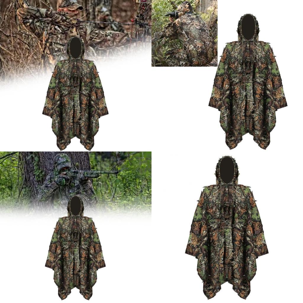 Pubg 3D Blatt Tarnkleidung mit Baumwollmischmaterial für Jagd und Outdoor-Aktivitäten