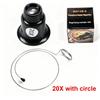 Jewelers Eye Loupe Loop Monocular Magnifier 3X 5X 10X 15X 20X Watch Magnifier Magnifying Glass for Watchmaker Watch Repair