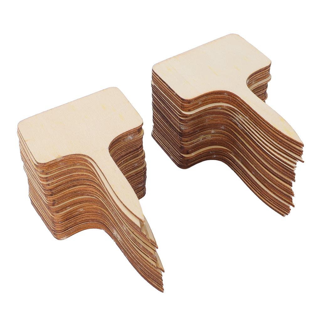 Plant Labels Writable Thickened Wood Plant Identification Tags for Succulents Flowers Gardening Nursery