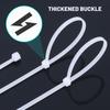 600/100x Self Locking Cable Ties Plastic Nylon Adjustable Cord Ties Straps Fastening Fixed Loop Home Office Cables Tie Fastener