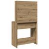 Makeup Table with Mirror Artisan Oak 74.5 x 40 x 141 cm