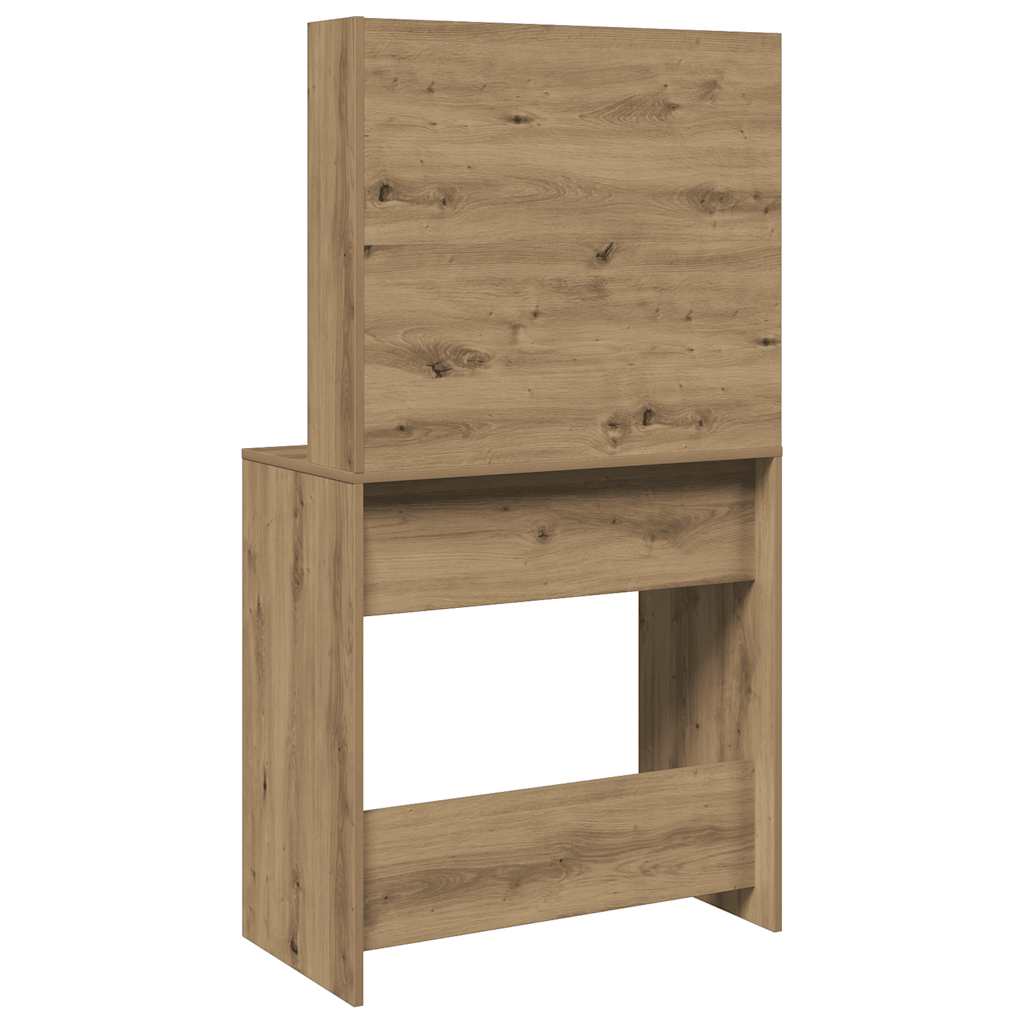 Makeup Table with Mirror Artisan Oak 74.5 x 40 x 141 cm