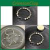 Geometric Style Handmade Pearl Bracelet With Colorful Crystals For Summer Gift Giving