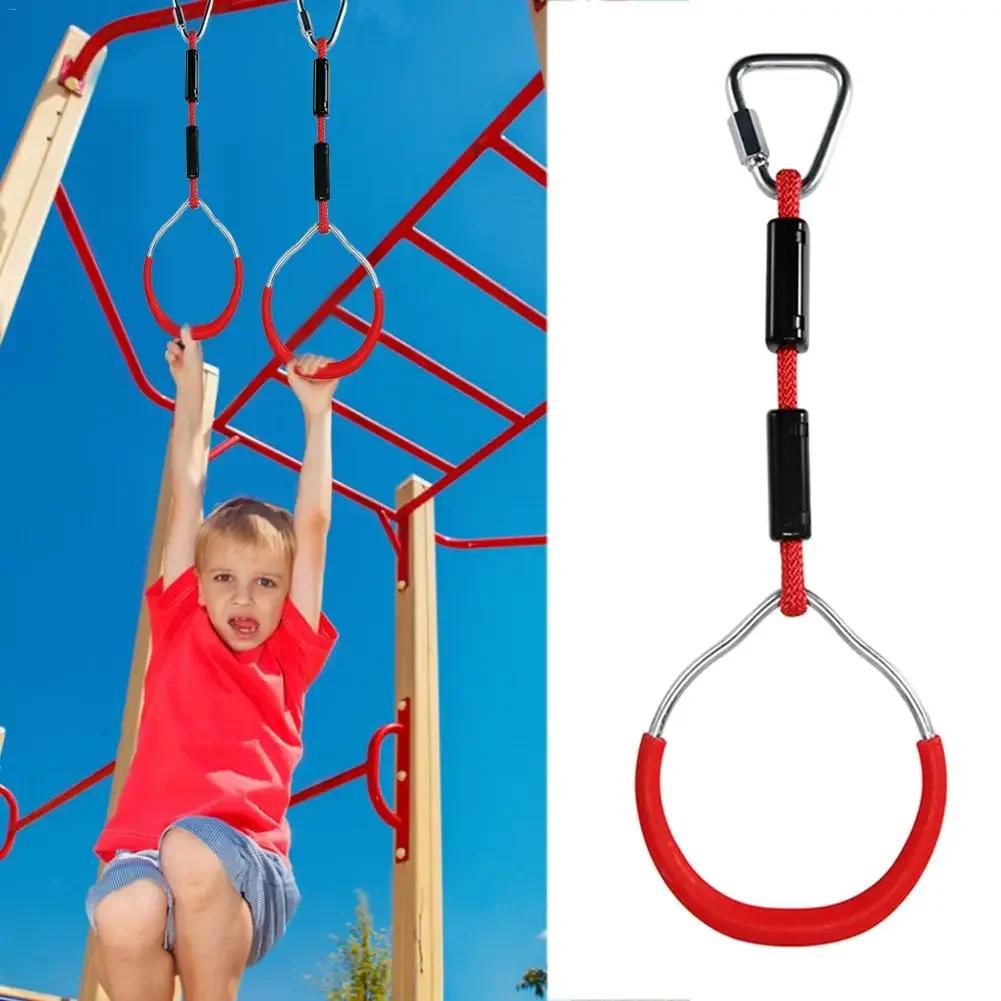 Children's Colored Lifting Rings Outdoor and Indoor Ninja Rope Combination Accessories Aerial Climbing Suspension Ring Rings