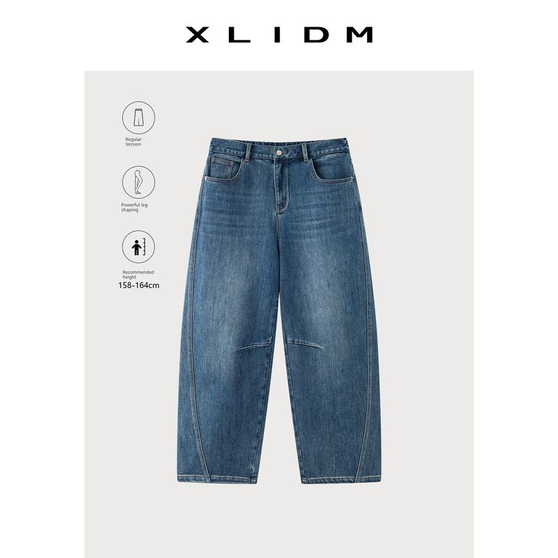 

Xiaoli Plus Size Women s Clothing Self-Developed Scimitar Pants! Slightly Stretchy Fleece-Lined Winter New Style Fat Girl Hip-Covering Slimming Jeans Denim Blue Regular Version (Ready in Stock) XL