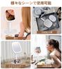 XXZU Makeup Actress LED Magnifying Stand 3000mAh High Capacity Height Stepless 3 Color Storage Base for Convenient Storage Mirror, Tabletop, Mirror,