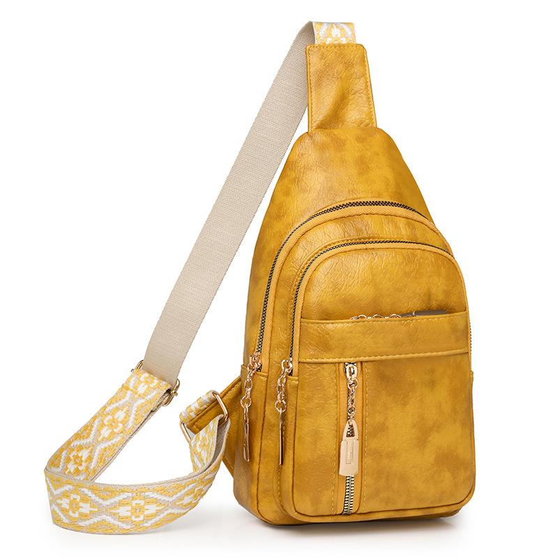 Women's Chest Bag Commuter Waist Bag Vintage Crossbody Bag