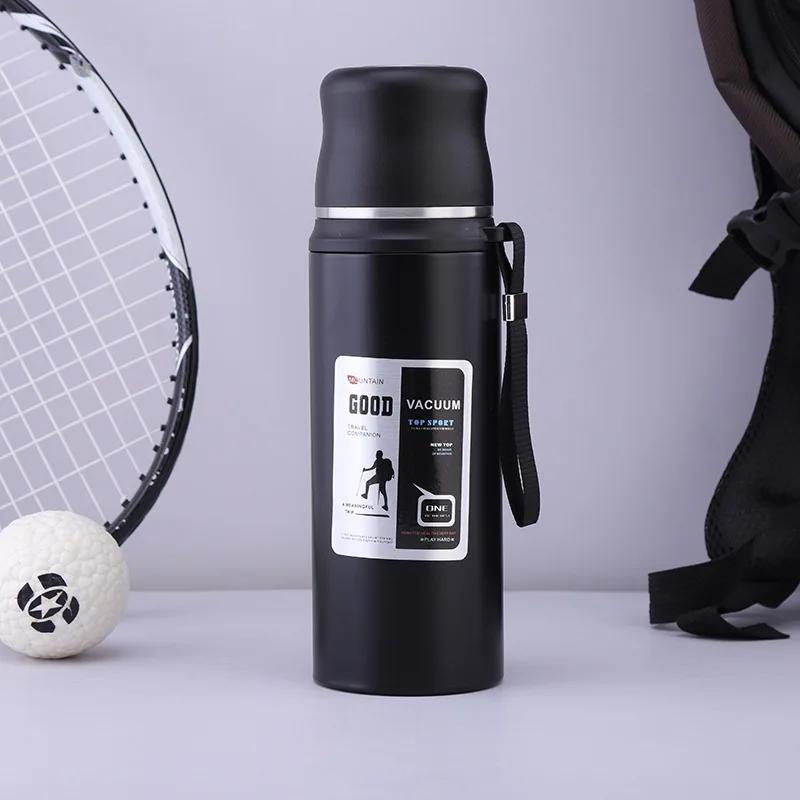 Stainless Steel Thermos Tumbler Leakproof Sports Bottle Insulated Cups Tea Coffee Water Bottles Outdoor Travel Thermal Cups