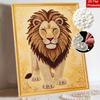 Majestic Lion Pearl Kit DIY 5D Rhinestone Art Craft for Adults Family Party Decoration Handmade Gift