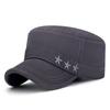 Bavlněné vojenské kšiltovky pro muže Klobouk jaro podzim výšivka Outdoor Flat Cap Trucker Snapback Baseball Cap Visors Klobouk Four Seasons