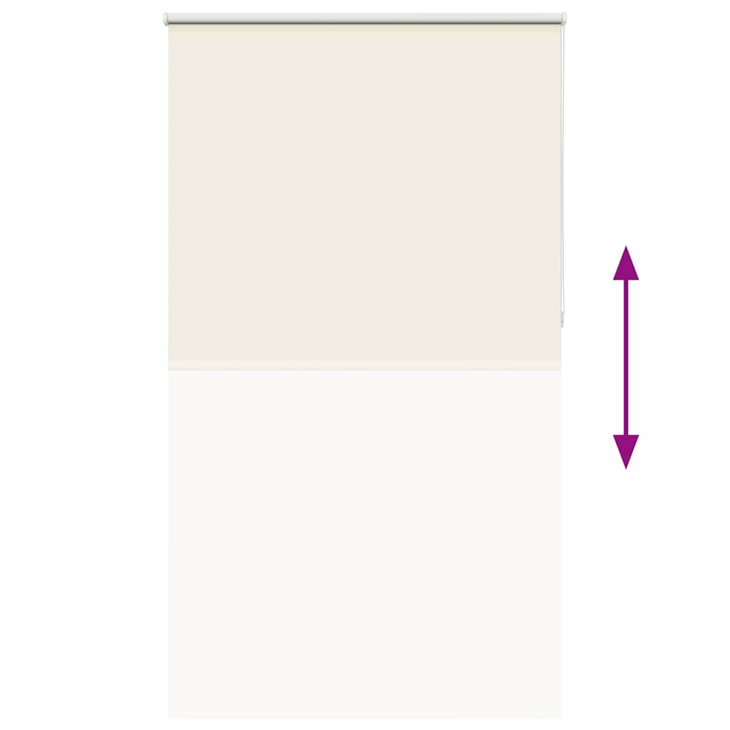 Blackout Roller Blind Cream White 125x210 cm Fabric Width 121.6 cm