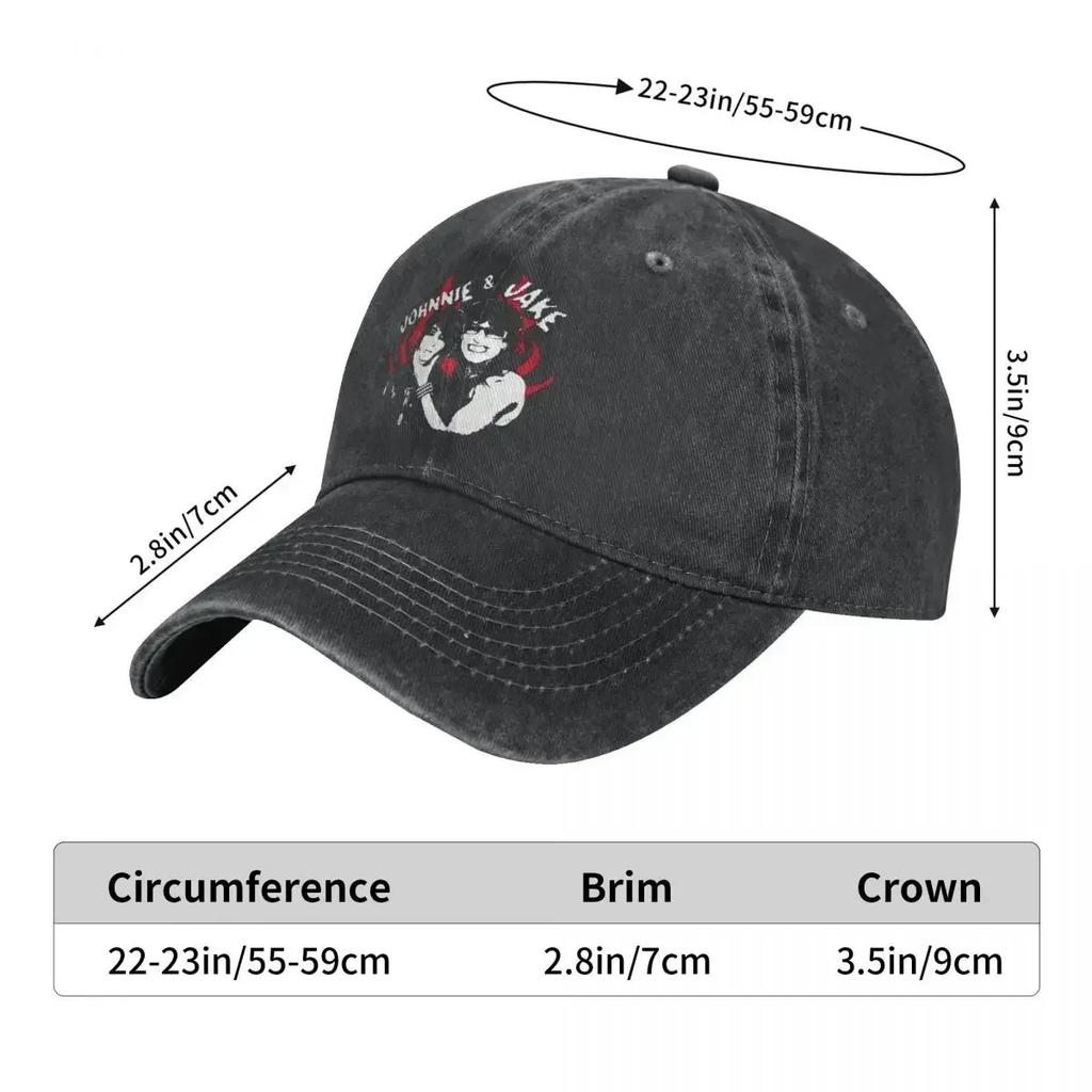 Mode Jake Webber Johnnie Guilbert Baseballkappe Herren Damen Used Denim Gewaschen Snapback Hut Outdoor Aktivitäten Hüte