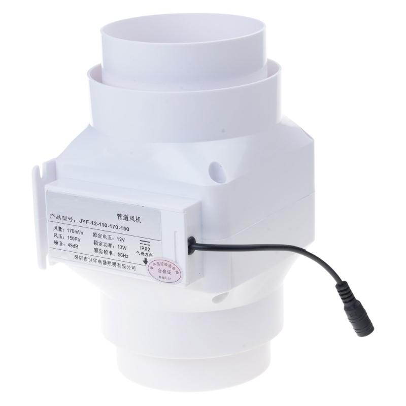 Ventilatore Estrattore d'Aria ad Alta Efficienza da 4 pollici per Soffitte, Cantine, Gabbie per Animali e Piccoli Spazi