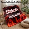 Slipknot Custom Flannel Throw Blanket Print Your Name Text Soft Warm Blanket Holiday Present