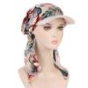 Printed Muslim Hijab Cap Women Baseball Wrap Head Ramadan Headwear Turban Bonnet Hat