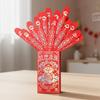Hot Stamping Lucky Sign Red Envelope Cartoon Pattern Red Packet Lucky Money Bag  Kids