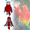 Backpack Parrot Red Plush Toy Cute Girl Birthday Holiday Gift Throw Pillow Doll