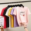 2025 Summer Casual loose student T Shirt Women's Y2k Tops Harajuku funny letter print Short Sleeve T-shirts for Women