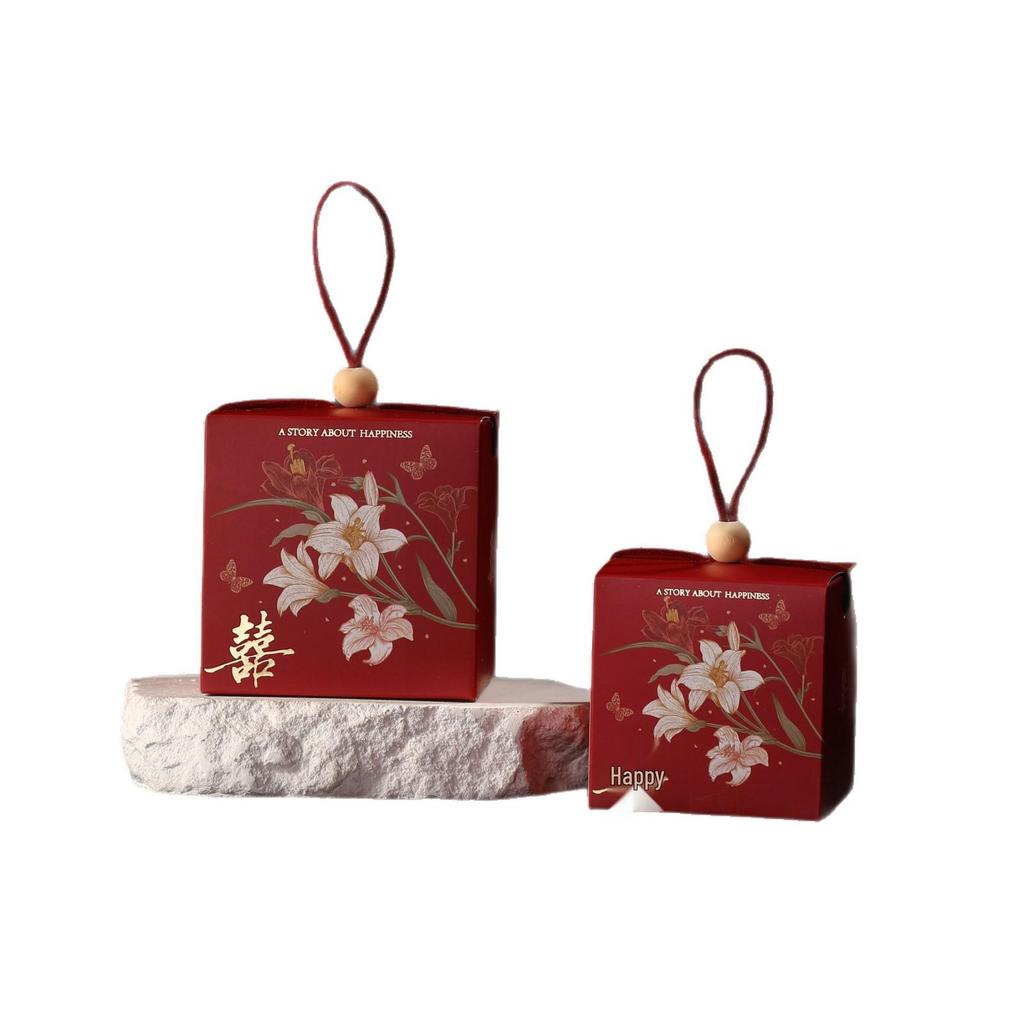 Handheld Elegant Wedding Candy Gift Box - Creative Party Favor for Engagements