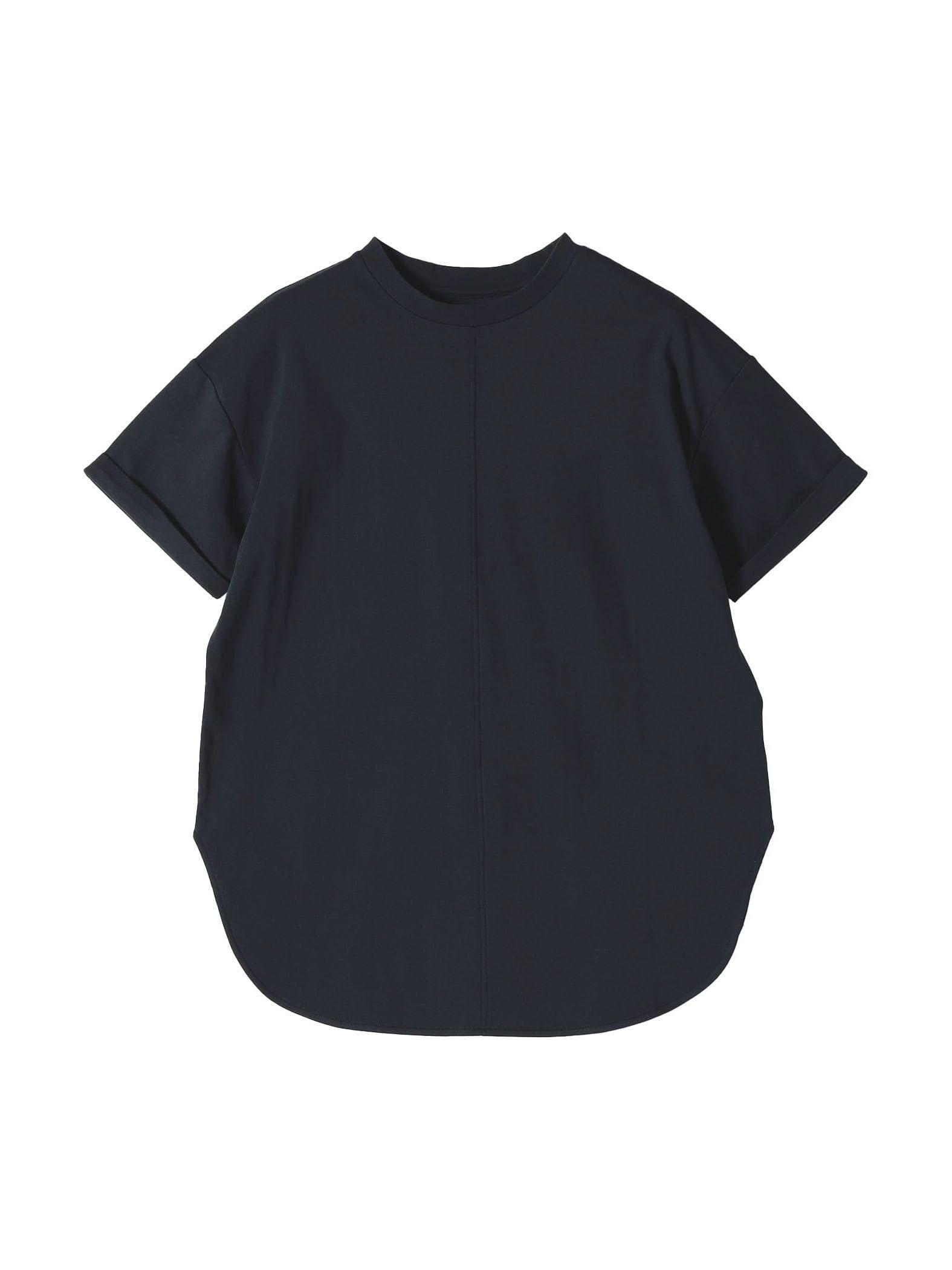 

Рубашка-туника свободного кроя с разрезами, которую можно стирать, 722330017, темно-синий, единый размер, прохладная на ощупь/устойчивая к пятнам пота/машинная стирка