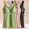 Warm Seamless Latex Heating Women 's Underwear Slim Waistcoat Thermal Camisoles Dralon Vest